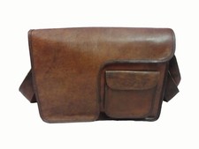 Sac messager en cuir vintage