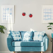  Coccinelle en fer, 2 pièces