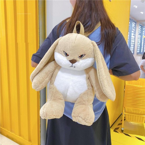 Sac dos lapin peluche - dos,