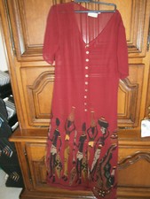 SURCHEMISE FEMME LONGUE LEGERE MANCHES COURTES BORDEAUX TAILLE 38 BLEU BONHEUR