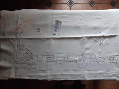 Draps anciens brodés - , lin
