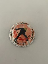 CAPSULE DE CHAMPAGNE COMMÉMORATIVE PEINTE A LA MAIN JOHNNY HALLYDAY RARE