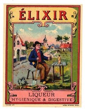 Ancienne étiquette liqueur