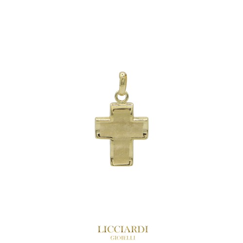 Pendentif unisexe croix - pendentif, or