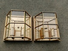 Paire appliques design contemporain Lampe murale wall lamp brasd