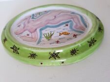 Vide poche ou plaque murale ceramique vintage decor de nu