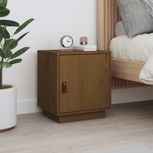 Table chevet marron miel - chevet,