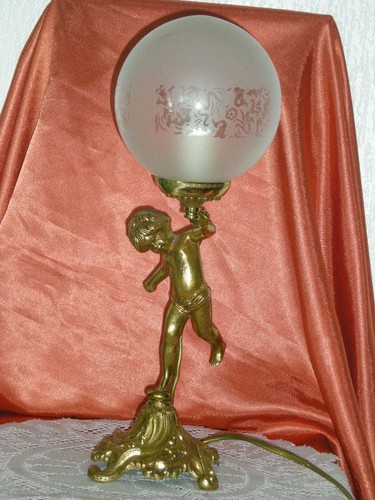 Lampe bronze decor - en,