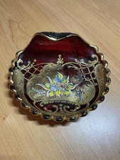 Petite coupelle vide poches en verre de  Murano en forme de Coquillage.