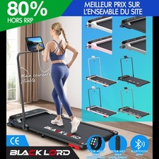 BLACK LORD Tapis de Course/Marche Électrique Maison Bureau Incliné Pliable