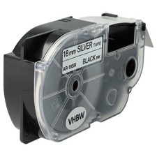 Cartouche à ruban pour Casio KL-750E KL-70E KL-7400 KL-7000 KL-7200 noirargenté