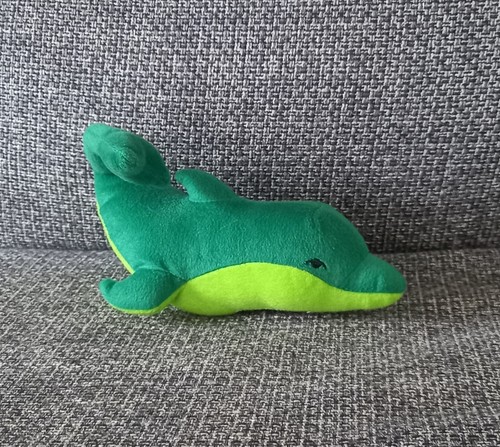 Doudou peluche dauphin vert - doudou,