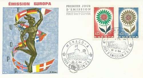 Europa 1964 enveloppe premier - europa,
