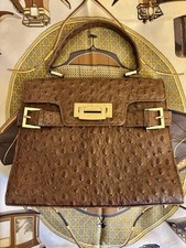 Sac Muska Milano en cuir façon autruche