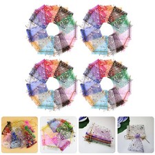  100 Pcs Pochon Bijoux Organza