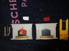 PLAYMOBIL EPOQUE 1900 - Lot 2 Cheminée  Salon + Commode Miroir 