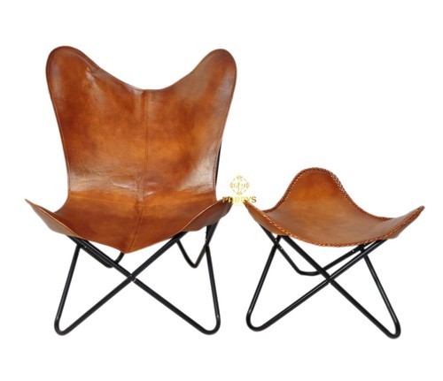 Chaise butterfly avec pouf - butterfly, en