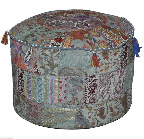 Tabouret pied rond patchwork