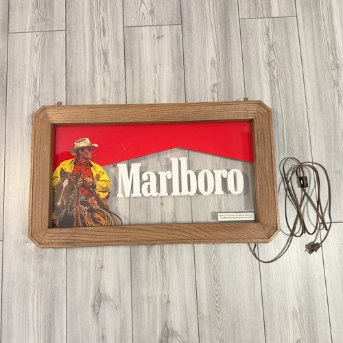 Marlboro cowboy light sign - marlboro,