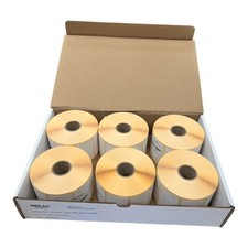 MELAG EBE050032TDD25PS  6 ROULEAUX DE 900 ETIQUETTES DOUBLE POUR MELAPRINT 60/80