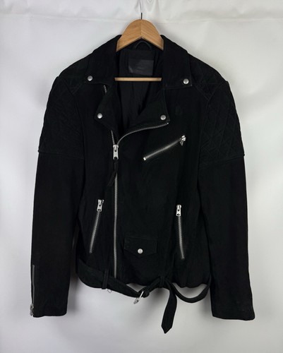 Veste daim ceinturée en - veste,