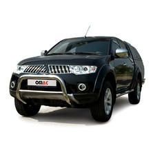 Pare-Buffle Avant Pour Mitsubishi L200 2006-2009 en Acier Argent