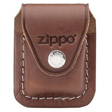Étui à clip Zippo en cuir marron cuir véritable d'occasion