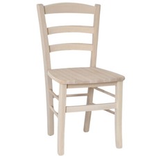 Chaise Paysanne En Bois Massif Brut À Vernir Restaurant Hôtel