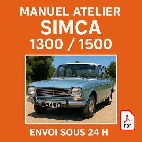 Manuel atelier simca 1300 1500 - 1300,