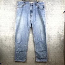 Vintage Levi’s 550 Jean Homme W36 L32 Bleu Délavé Denim Coupe Relax Jambe Droite