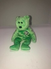 Ty Beanie Baby Kicks the Soccer Bear Push Toy