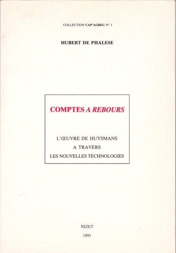 Comptes rebours oeuvre de - à,