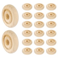 Roues En Bois 7/8" dia 1/4" épaisseur 24pcs pour loisir créatif