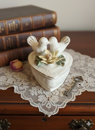 Boîte pilules porcelaine