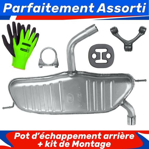 Pot échappement arrière - pot, d’échappement