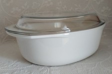 PLAT à FOUR - COCOTTE Ovale - Possibilité 2 plats - Verre pyrex - Dim 33x27cm