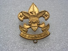Ancienne broche, insigne de chapeau des premiers scouts américains 1ere classe