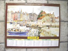 Calendrier almanach du facteur, Poste 1997,photos:peinture:port Calvados,Vendée