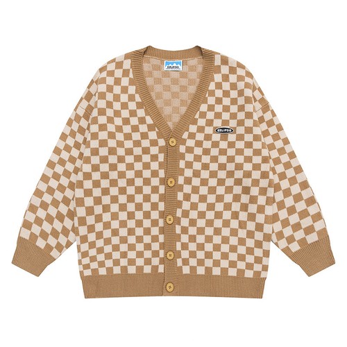 Gilet damier oversize - damier,