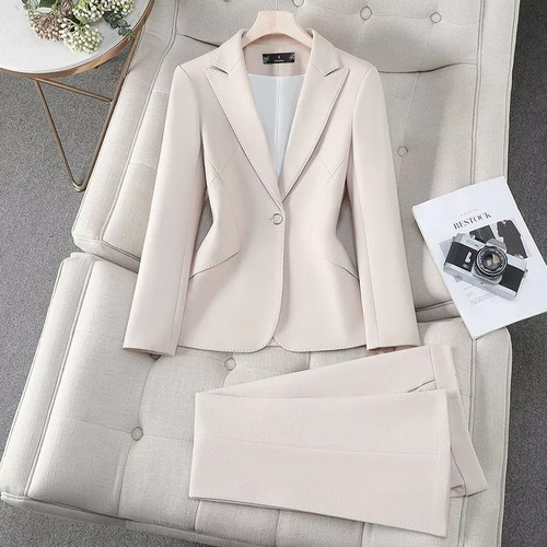 Tailleur femme abricot veste - tailleur,