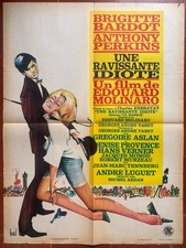 Affiche UNE RAVISSANTE IDIOTE Anthony Perkins BRIGITTE BARDOT 60x80cm 1964