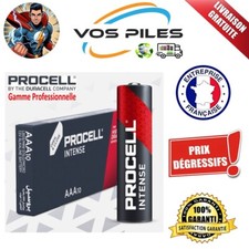 Piles Alcaline 1,5V AAA LR03 MN2400 AM4 1223 mAh 116 mΩ Duracell Procell Intense