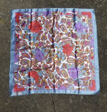 Foulard scarf carré Monségur Paris  silk soie 