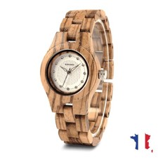 montre-bracelet à Quartz cadran en bois prestige cadeau de luxe Neuf BOBOBIRD