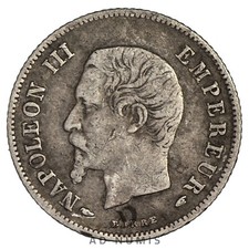 France 20 centimes 1854 A Paris Napoléon III argent pièce de monnaie française