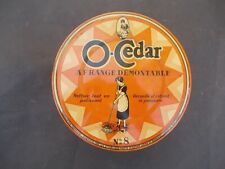 Superbe ensemble bouteilles boîtes lithographiées O CEDAR 5 modèles 1930 rare !