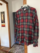 Vintage Chemise À Carreaux Gil D’auray Taille XL Rouge Vert Flanelle