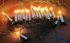 Ancienne Décoration Noël. Guirlande Électrique Bougies. Fonctionne. Vintage 