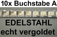 10x Courrier A Plaqué Or