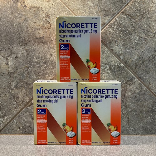 Nicorette 2mg nicotine - 3x,